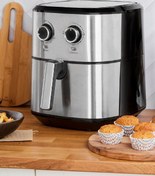 Resim Multifry Inox Double Pan Airfryer 5,5 Litre Xl Karaca