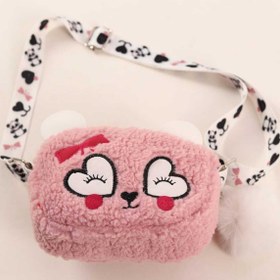 Resim Efe Kız Çocuk Peluş Omuz Çantası Ayarlanabilir Askılı Astarlı En 17 Boy 14 Cm 