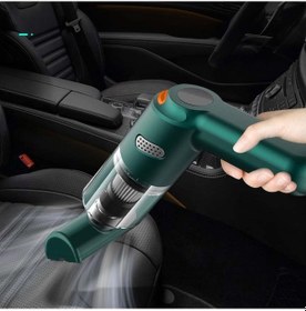 Resim Hangfox Usb Şarjlı 10000pa Güçlü Emme, Mini Araç İçi Süpürge, Fantez Ve Klavye Temizleyici - Yeşil 