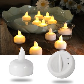Resim 6/15 Adet Alevsiz Yüzen Mumlar Su Aktifli Çay Işıkları, Pil İşletimli Sıcak Beyaz LED Titrek Tealight Mumlar, Düğün, Parti, Merkez Parçası, Havuz, Noel Dekorasyonu 