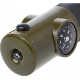 Resim Çok Fonksiyonlu Askeridüdük Pusula Termometre ile LED Işık 