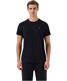 Resim Ellesse 6sm5069-bk Bisiklet Yaka Erkek T-shirt - Siyah 