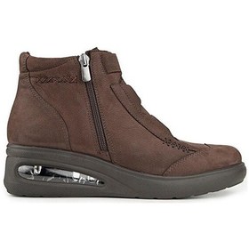 Resim Muya Baie Anatomik Air Max Tabanlı Hakiki Deri Kadın Bot Kahverengi 