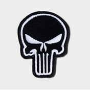 Resim PEÇ Siyah - Cezalandırıcı Maske Nakışlı Arma / Patch / Yama / Cırtlı / Airsoft 