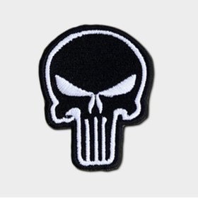 Resim PEÇ Siyah - Cezalandırıcı Maske Nakışlı Arma / Patch / Yama / Cırtlı / Airsoft 