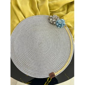 Resim Marsilyan- Decohandy 39CM Çiçekli Jüt Örme Supla Amerikan Servis 