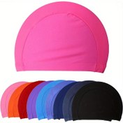 Resim 1 adet Premium Naylon Yüzme Kapağı, Hızlı Kuruyan, Unisex, Bireysel Paketlenmiş, Canlı Pembe Renkli Ayarlanabilir Kayış, Erkekler ve Kadınlar için İdeal, Yüzme Ekipmanı | Canlı Yüzme Kapağı | Ayarlanabilir Başlık, Yüzme Kapağı Aksesuarları 