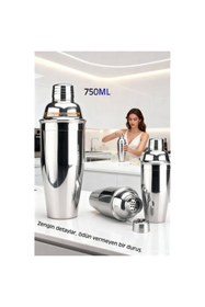 Resim moontime alaçatı 750 ml Paslanmaz Çelik Inox Shaker ile Kokteyllerinizi Şıkca Hazırlayın 