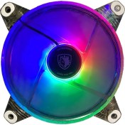 Resim Sades Rainbow Rgb Bilgisayar Kasa Fanı 120 mm 