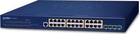 Resim L3 Stack Edilebilir Yönetilebilir Switch (L3 Stackable Managed Switch)&lt;br&gt;24-Port 10/100/1000T Planet