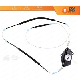 Resim VW Passat B5 Skoda Superb MK1 3B1837462 İçin Ön Sağ Cam Kriko Set 