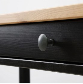 Resim Çalışma Masası, Venge-açık Kahverengi Hemnes 120x47 2 Çekmeceli Masif Ahşap Meridyendukkan 