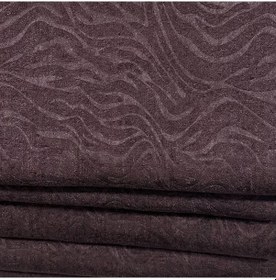 Resim Koltuk Çekyat Örtüsü Kaymaz Tabanlı Süngerli Kadife Kumaş Acı Kahve Rengi Gofraj Baskı Acı Kahverengi 