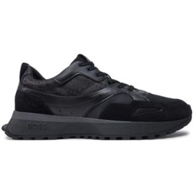 Resim BOSS Logolu Hakiki Deri Süet Detaylı Sneaker Ayakkabı Erkek AYAKKABI 50536496 005 
