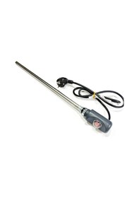 Resim Sern 400w Antrasit Gri Renk On/off Hp03 Model Havlupan Isıtıcı Rezistans 230v L:370mm 110cm Ttr Fişli 1/2'' Yarım Parmak 