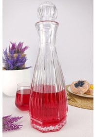 Resim Digithome Linea Cam Kapaklı Su Ve Meşrubat Sürahisi Karaf Şişe 750 Ml - Ln.kır.011.00.000 