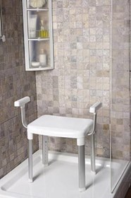 Resim Prima Nova, Primanova Yaşlı Bedensel Engelli Kol Destekli Banyo Sandalyesi Beyaz, 230000 