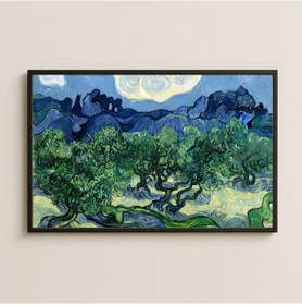 Resim Van Gogh Zeytin Ağaçları Ay Işığında Pleksi Tablo 