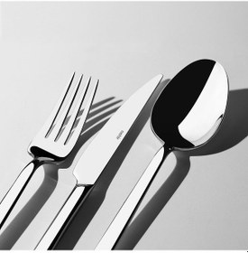 Resim Nehir Dalyan Sade 12 Kişilik 89 Parça Deri Kutulu Çatal Kaşık Bıçak Takımı Gümüş 