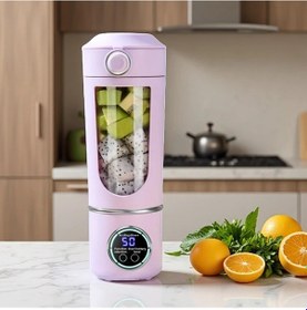 Resim Meridiangoods Sıdajıa Büyük Taşınabilir Meyve Sıkacağı 700ml Usb Şarjlı Ayrılabilir Mor 