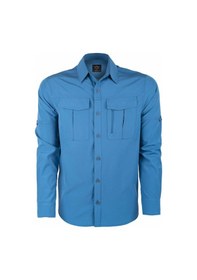 Resim Outdoor Tactical Gömlek Esnek Fit Erkek Tacflex02 Mavi 