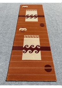 Resim Saray Halı İgnis 1725 100x300 Terra 3 Metre Sık Dokuma Yolluk 