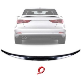Resim Mega Oto Market Piano Black Enjeksiyon Kalıp Bagaj Spoiler Renault Symbol 2013-2020 İle Uyumlu 