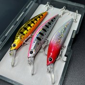 Resim 3-Lü Yüksek Performanslı Dümen Balığı Olta Takımları, 11cm 26g Sert Balık Jerkbaits, Uzun Mesafe Tuzlu Su Bass Takımı, Dayanıklı Plastik Suni Balık ile İyi Aksiyon Wobblers 
