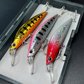 Resim 3-Lü Yüksek Performanslı Dümen Balığı Olta Takımları, 11cm 26g Sert Balık Jerkbaits, Uzun Mesafe Tuzlu Su Bass Takımı, Dayanıklı Plastik Suni Balık ile İyi Aksiyon Wobblers 