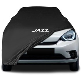 Resim ULTRASHOP Honda Jazz4 Siyah Kumaş Araba Brandası Logolu Penye Branda Oto Branda 