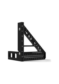 Resim Alüminyum Açı Cetveli - Hassas Çizim Ve Markalama İçin Çok Amaçlı İngiliz Ölçü Cetveli 