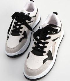 Resim Marjin Kadın Sneaker Yüksek Taban Spor Ayakkabı Aryan Gri Süet 