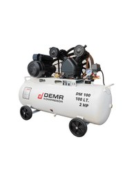 Resim Demr Kompresör Pistonlu 100 LT 2 Kafa 8 Bar 2 HP IDM100 Hava Kompresörü 