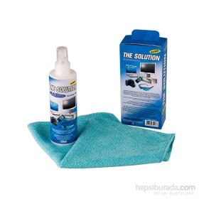 Resim The Solution Lcd, Led, Ekran, Laptop, Tablet, Bilgisayar, Televizyon, Cep Telefonu, Gözlük, Kamera, Koruyucu Ve Parlatıcı Doğal Temizleme, Temizlik Seti - 250 ML + 30 ML Temizleyici 