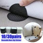 Resim 30/10 Çift(60/20 adet) Yeni 30mm Anti Kurlama Halı Bant Halı Tutucu Halı Koltuk ve Çarşafı Yerinde Sabitleyin ve Köşeleri Düz Tutun 
