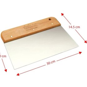 Resim Dekor 043 Ahşap Saplı Geniş Macun Ispatula 30 cm 