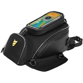 Resim Teltree Çapraz Motorlar İçin Çok Amaçlı Telefon Tutuculu Motor Tank Çantası Siyah 