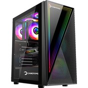 Resim Gamepower Ravadin ATX 3xARGB Infinity Fan Temperli Cam RGB Kontrolcüsü ve Uzaktan Kumanda Siyah Bilgisayar Kasası Gamepower