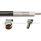 Resim N erkek - RP SMA dişi 2 METRE LMR400/RWC400 Koaksiyel Kablo 50Ω 