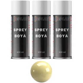 Resim 3 Adet Ral 1015 Fil Dişi Beji Sprey Boya 400 Ml. 