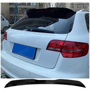 Resim Audi A3 Hb 4 Kapı Spoiler Parlak Siyah Spoyler Plastik İthal 2010-2013 