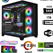 Resim Xaser SOVAX30 R7-5700X 16 GB 1 TB M.2 NVMe SSD 16 GB RTX5060Ti Free Dos Masaüstü Oyuncu Bilgisayarı 