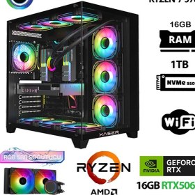 Resim Xaser SOVAX30 R7-5700X 16 GB 1 TB M.2 NVMe SSD 16 GB RTX5060Ti Free Dos Masaüstü Oyuncu Bilgisayarı 