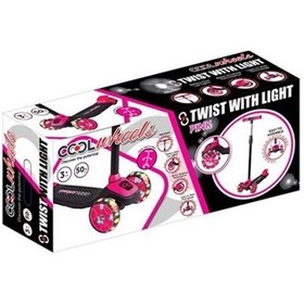 Resim Cool Wheels 3 Yaş 40 Kg Pembe Renk Işıklı Scooter 