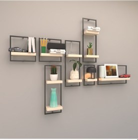 Resim Rafkestir Milano Raf Seti - Model 5 Krem ( Mat ) 