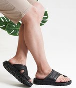 Resim MİRATERLİK ORTOPEDİK TERLİK VE AYAKKABI Erkek Parmak Arası Ortopedik Deri Terlik Yumuşak Ve Esnek Masaj Tabanlı Günlük Terlik 