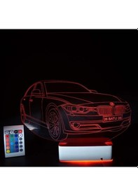 Resim Kişiye Özel Plakalı Araba 3D Led Lamba 