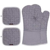 Resim Trendooze Pratik Isıya Dayanıklı Eldiven & Taban Seti - 2 Eldiven + 2 Taban - Gri 