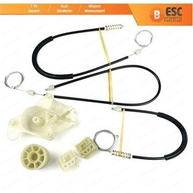 Resim VW Transporter T5 Caravelle 2003-2015 İçin Ön Sol Cam Kriko Seti 