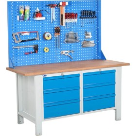 Resim Star Çelik Atölye Çalışma Tezgahı (1600 x 720 x 830-930/1844 mm) 